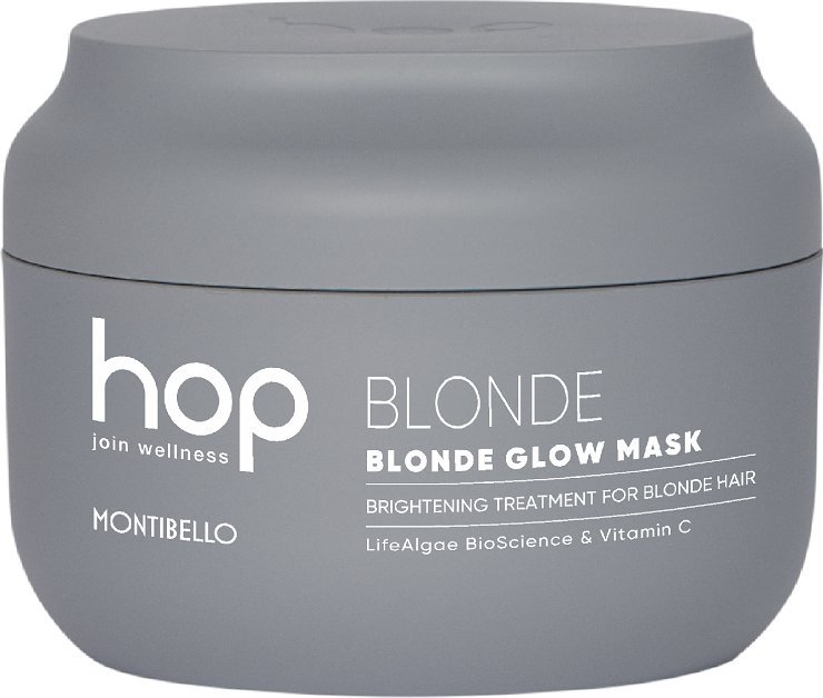 Montibello Montibello HOP Blonde Glow Maska rozświetlająca neutralizująca refleksy do włosów blond i rozjaśnianych 200 ml