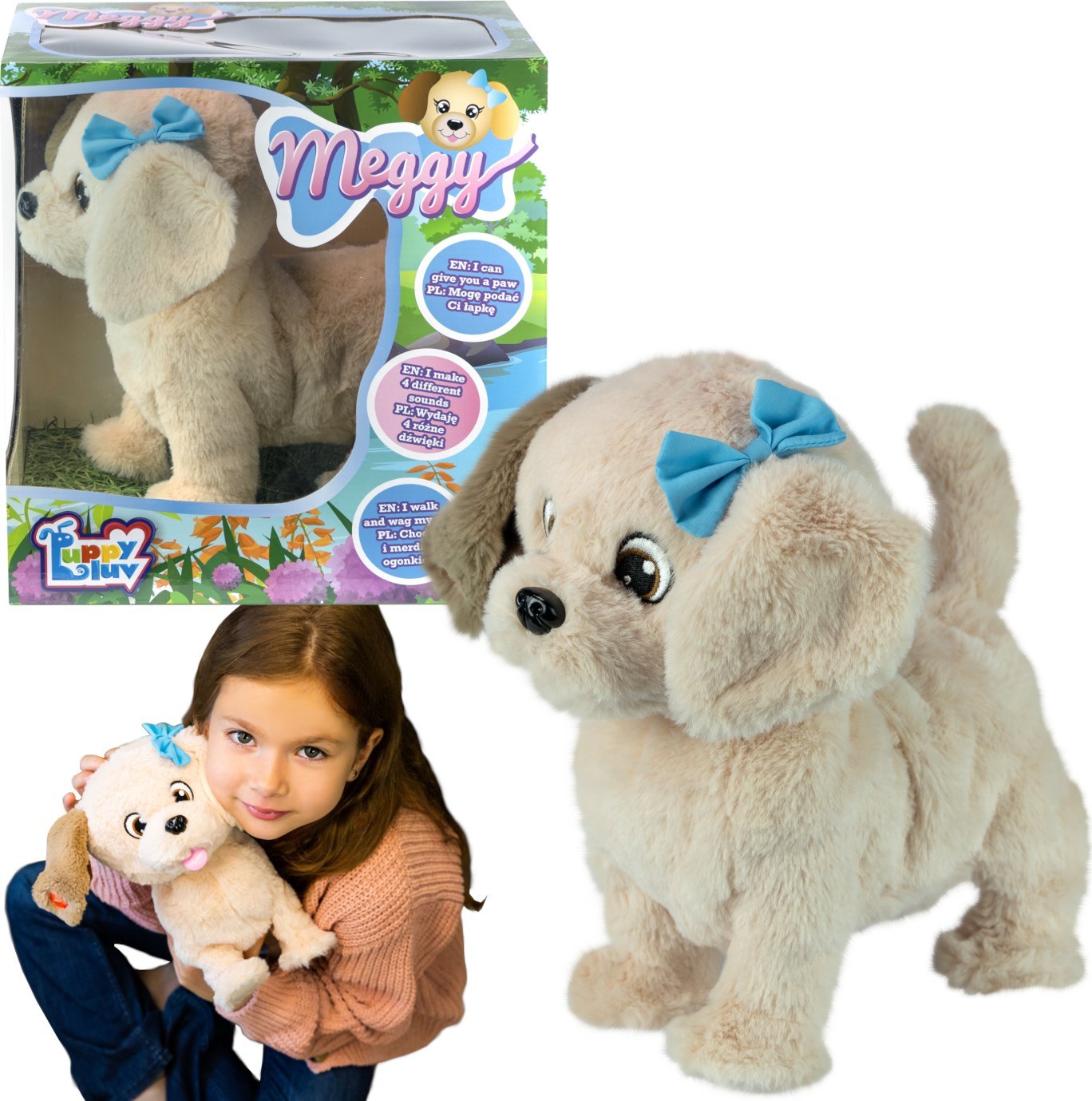 Tm Toys TM Toys Puppy Luv Interaktywny piesek Labrador Meggy DKO0877