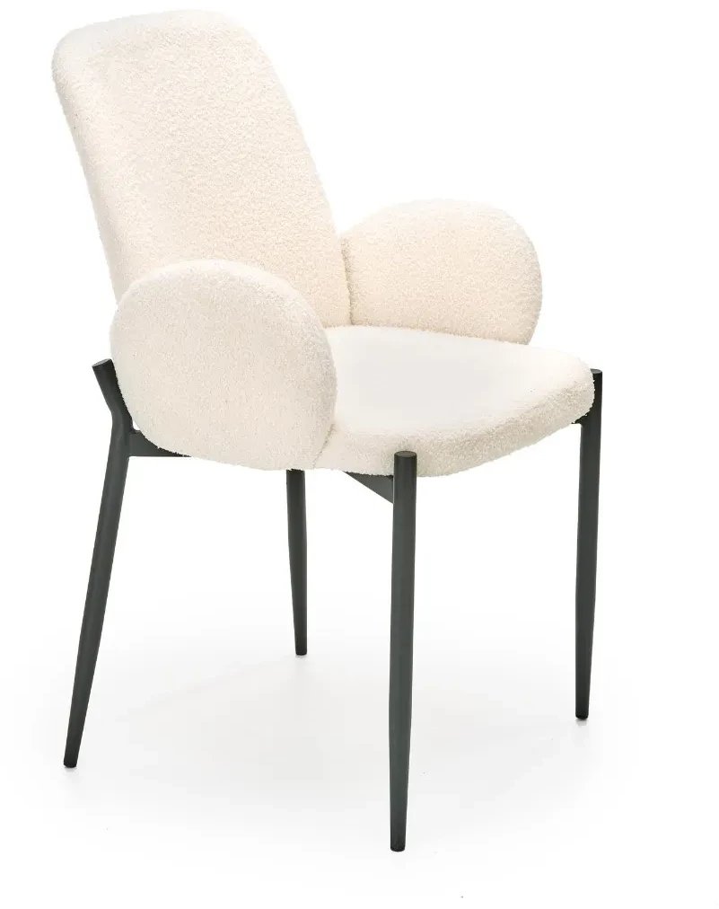 Krzesło tapicerowane K477 kremowe HALMAR