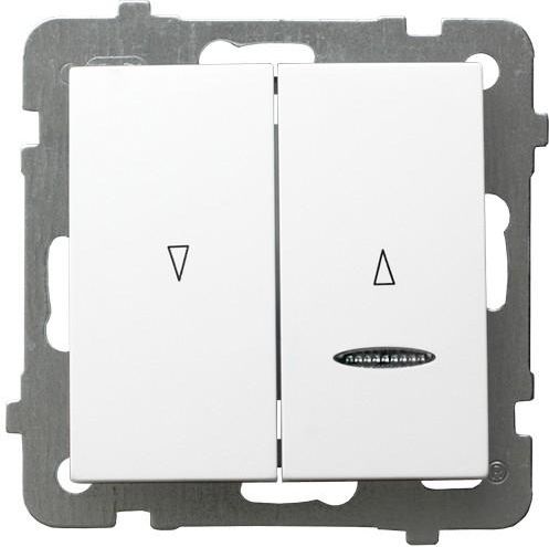 Ospel Łącznik żaluzjowy AS z podświetleniem biały (ŁP-7GS/m/00)