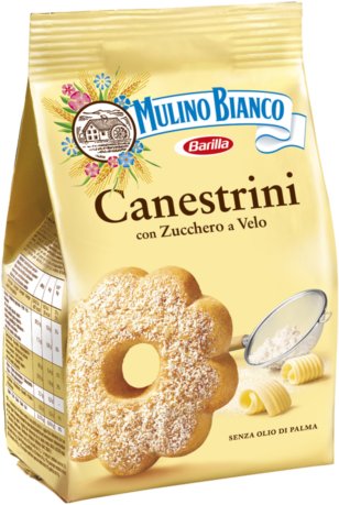 Ciastka maślane obsypane cukrem pudrem Canestrini 200g - Mulino Bianco