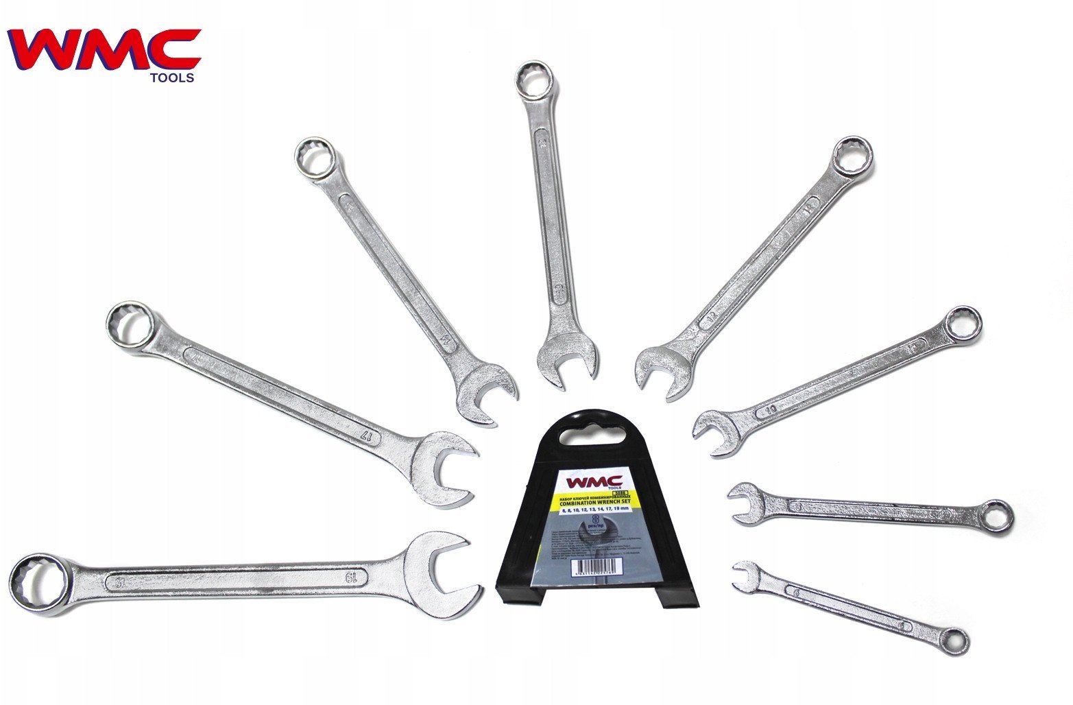 KLUCZE PŁASKO-OCZKOWE 8 EL. ZESTAW