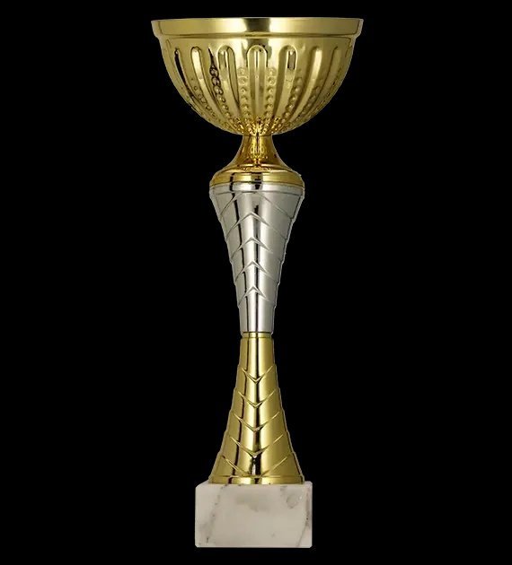 Victoria Sport Puchar metalowy złoto - srebrny