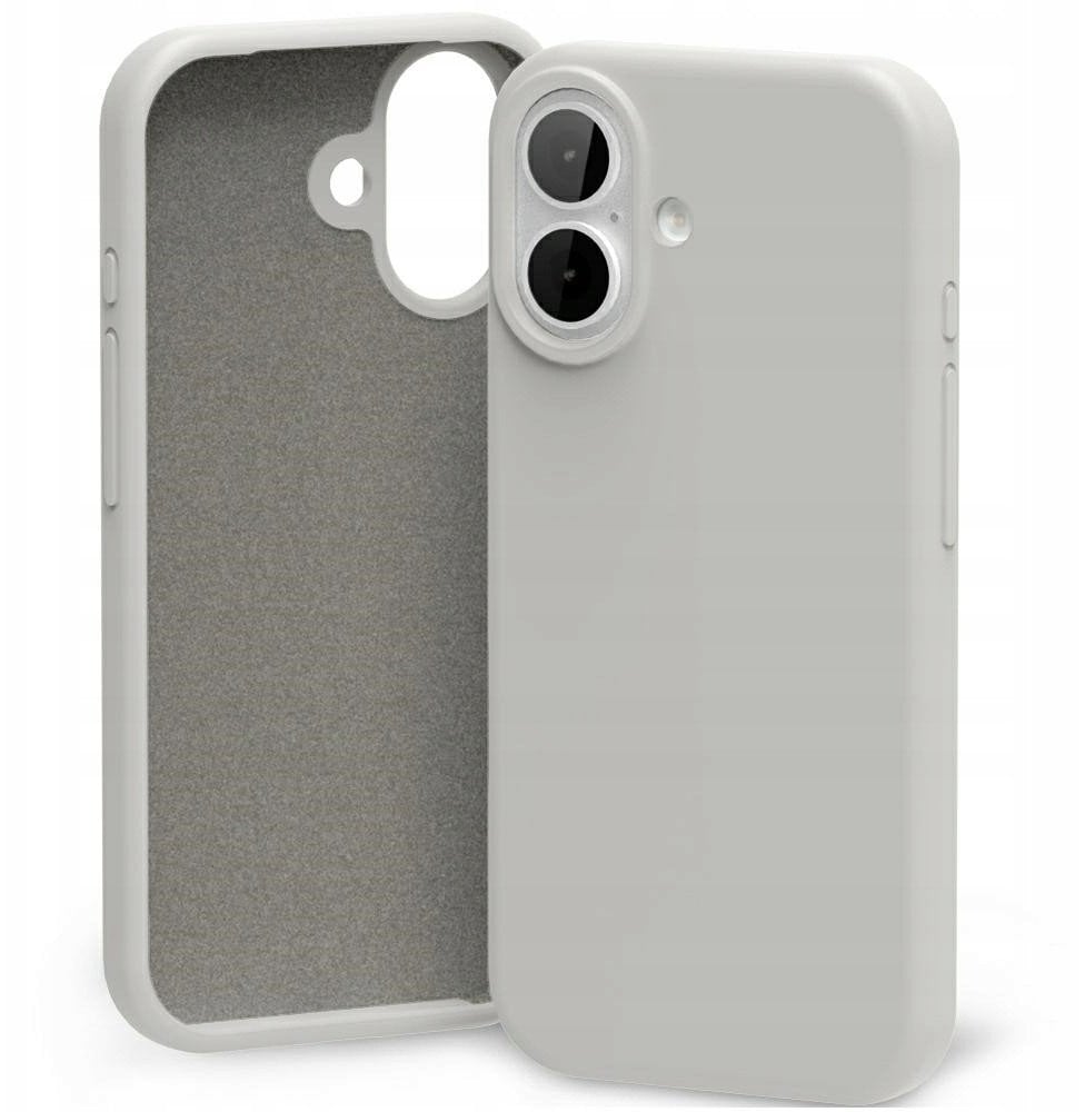 Etui Mercury Silicone do iPhone 17 kamienny