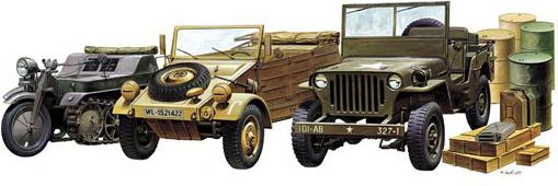 Academy Light Vehicles of Allied & Axis (MA-13416)