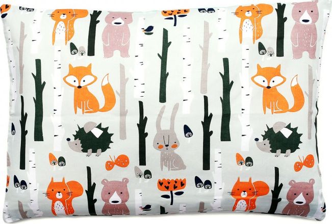 Pulp Poszewka Bawełniana na poduszkę Las Pamarańczowy