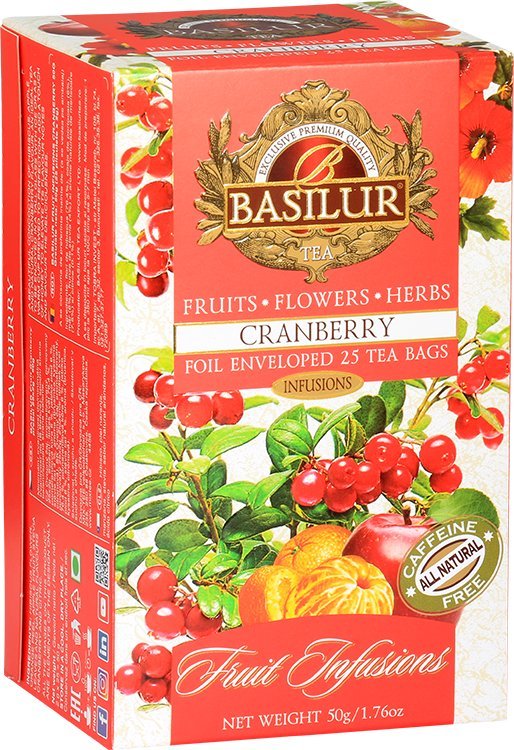 Basilur Napar owocowy herbata Basilur Cranberry 25x2g