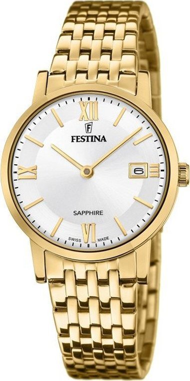 Zegarek Festina Zegarek damski Festina F20021-1 złoty