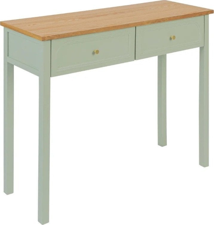 Konsola z dwiema szufladami seledynowa Cladon