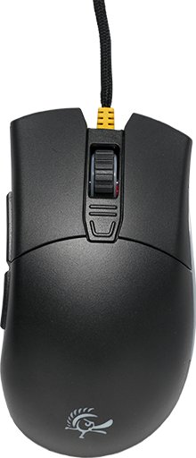 Ducky Secret M Retro Gaming Maus - schwarz