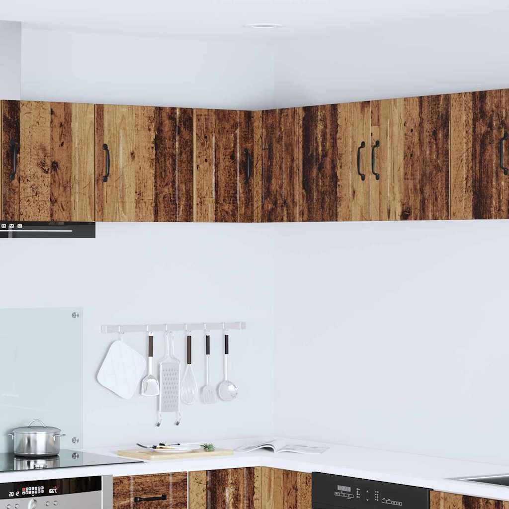 vidaXL Szafka kuchenna wisząca z półką Stare drewno 57 x 57 x 40 cm