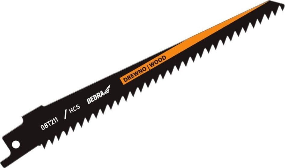 Dedra Brzeszczoty do piły szablastej 150/125mm, drewno, HCS, 3szt