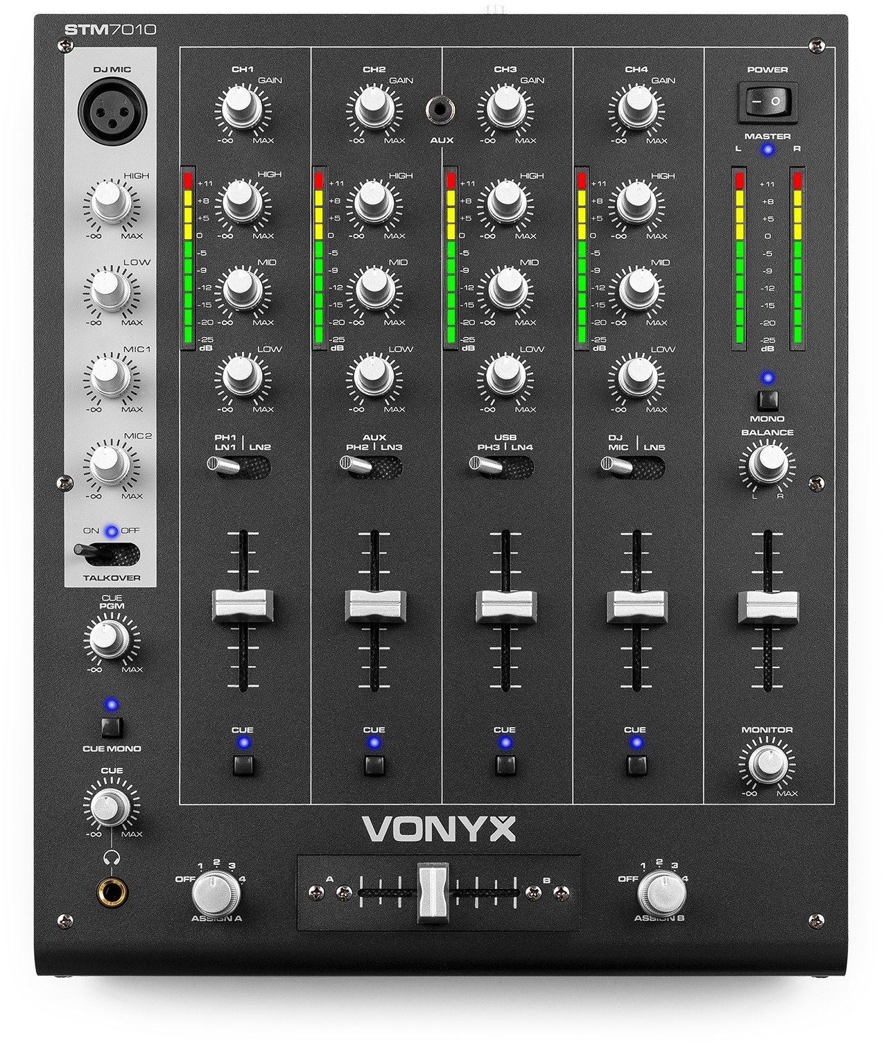Mikser 4-kanałowy USB STM-7010 Vonyx one size