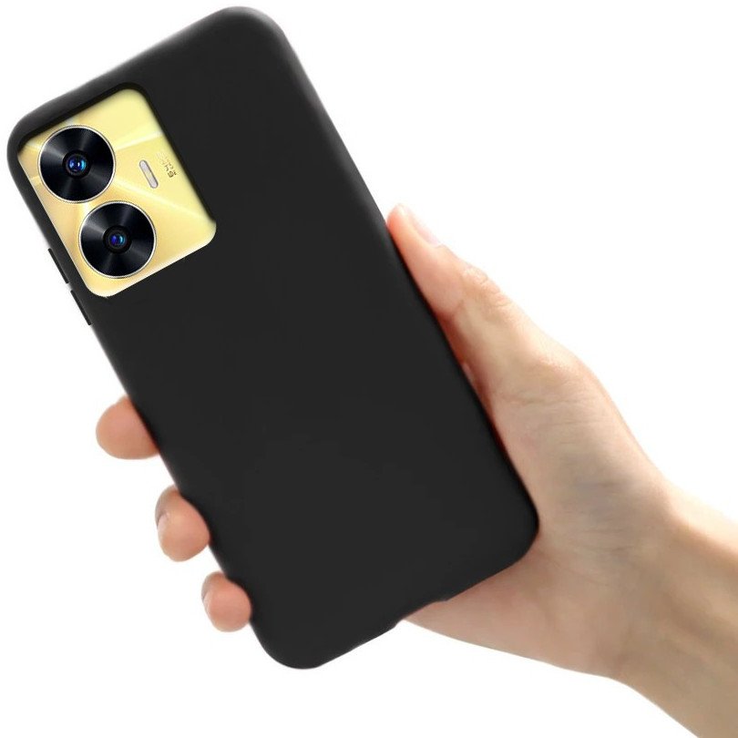 Etui Matowe TPU Realme C55, czarne