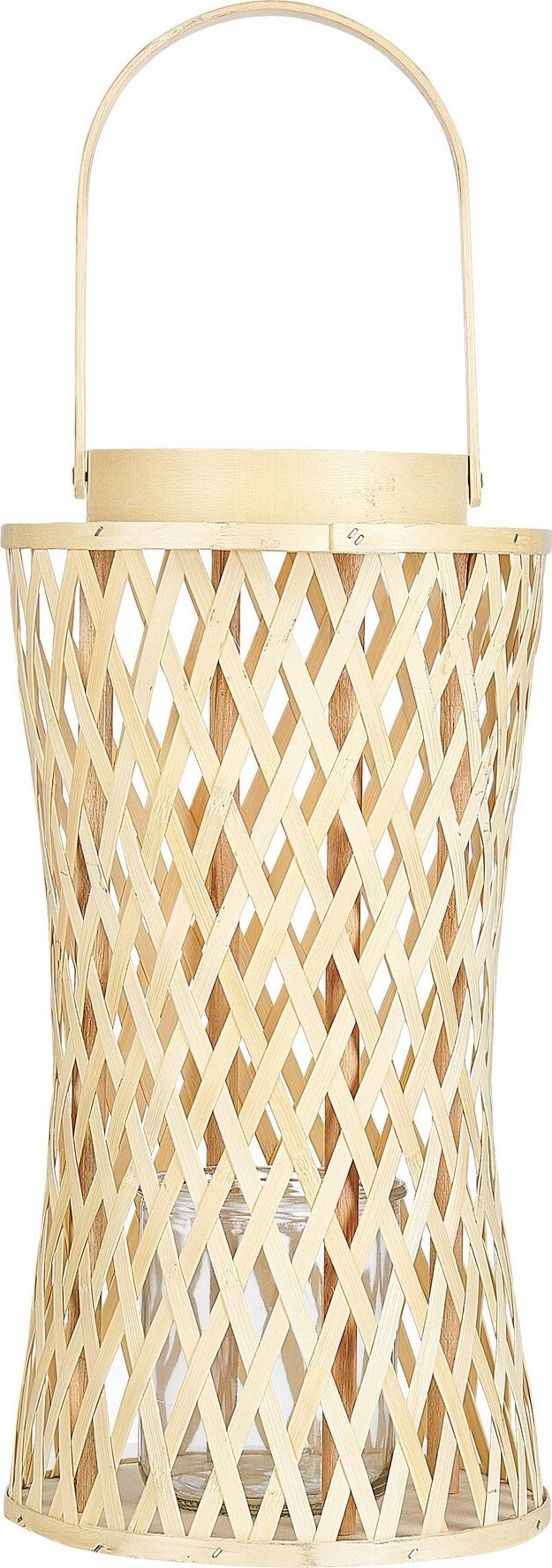Beliani Lampion bambusowy 38 cm naturalny MACTAN