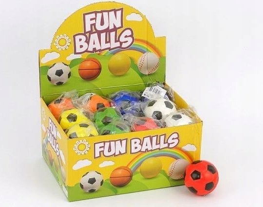 Adar Piłeczka piankowa / gniotek 6cm p24 465503 mix cena za 1 szt