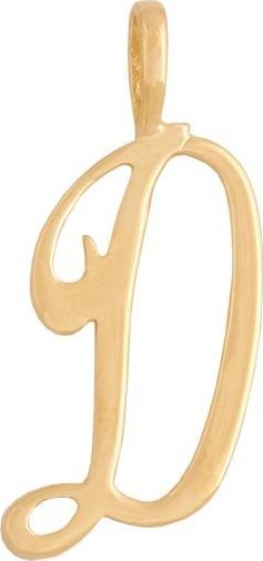 Lovrin Złota przywieszka 585 FANTAZYJNA LITERA D 0,80g