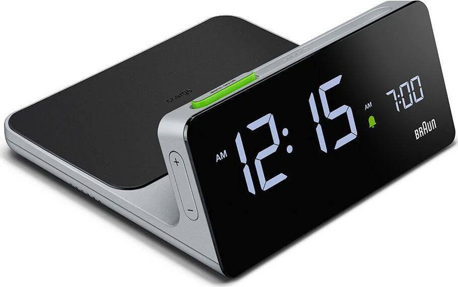 Braun Budzik Braun BC21G z ładowarką bezprzewodową QI .