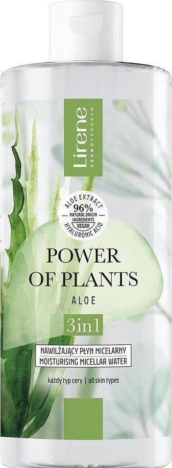 Lirene Power of Plants Nawilżający płyn micelarny 3w1 Aloes 400ml
