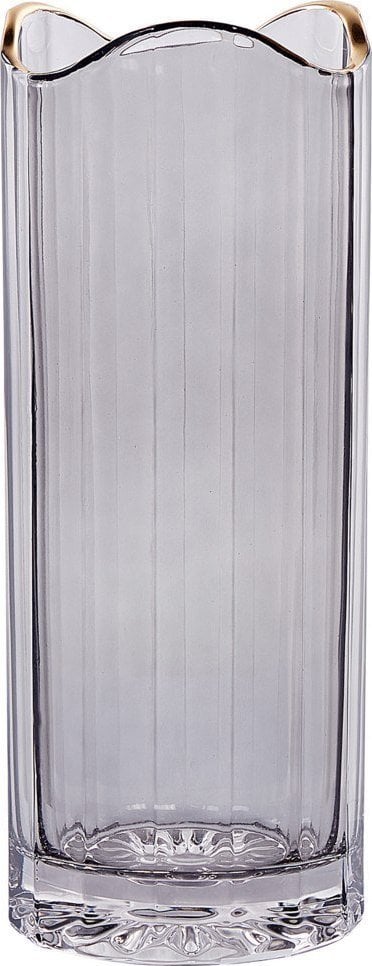 Ramka Beliani Wazon na kwiaty szklany 30 cm szary PERDIKI!