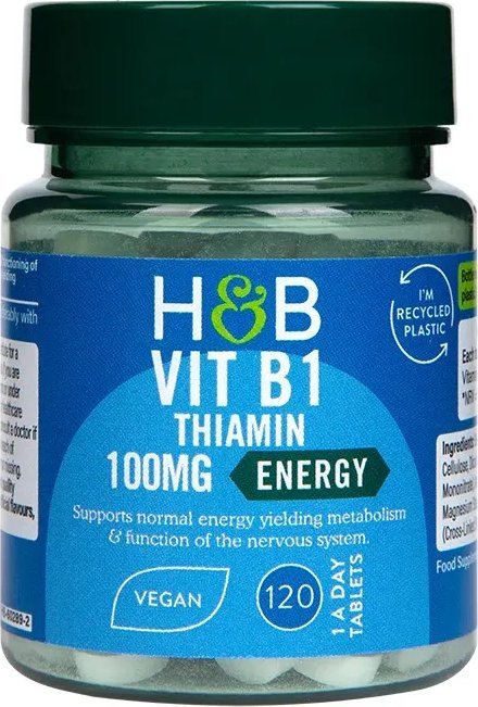 Holland & Barrett Holland & Barrett - Vit B1, 100mg, 120 tabletek