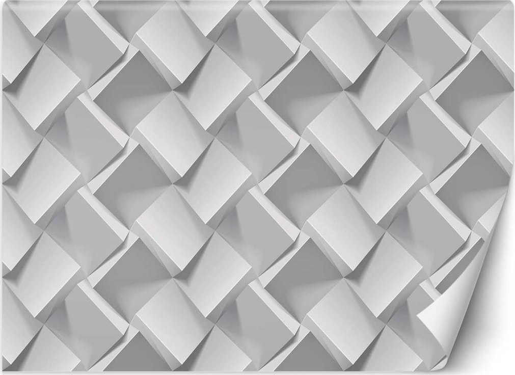 Feeby Fototapeta, Szara Iluzja 3D - 350x245