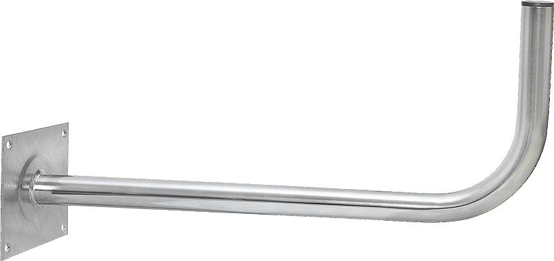 Blow Uchwyt maszt antenowy ścienny gięty z płytą czołową 40/600 cynkowany