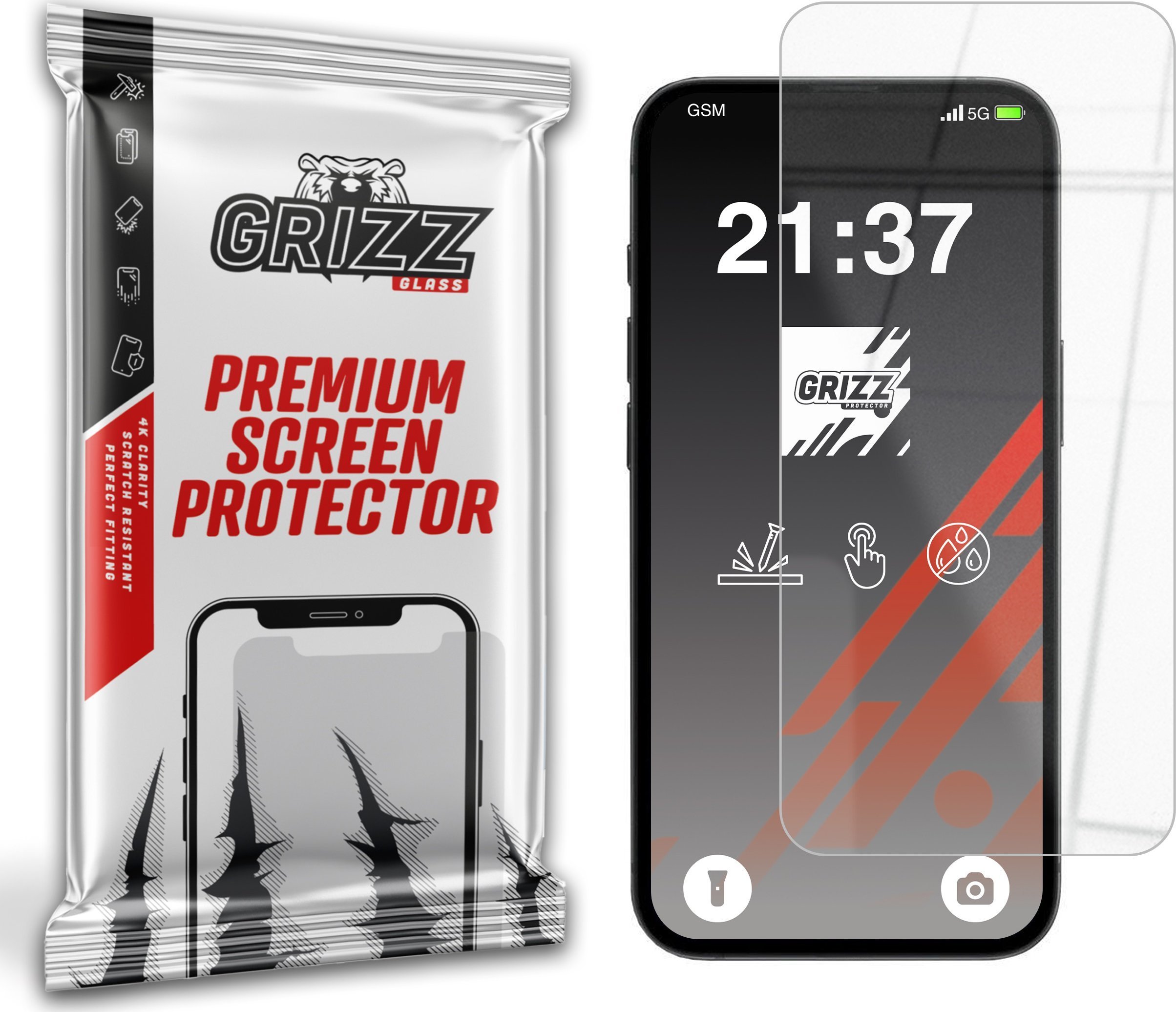 Szkło hybrydowe GrizzGlass HybridGlass do Apple iPhone 16e