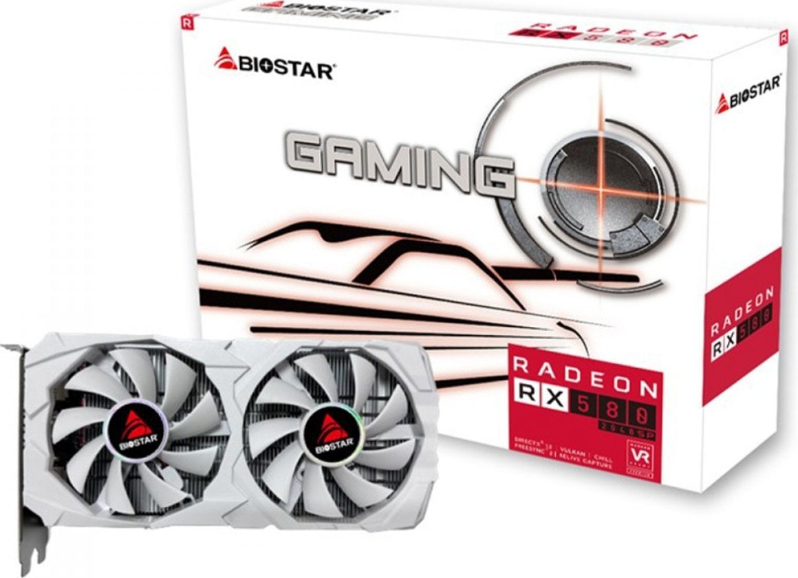Karta graficzna Biostar Radeon RX 580 White 2048SP (VA5825RQ82)