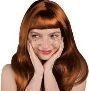 Peruka długie włosy ruda