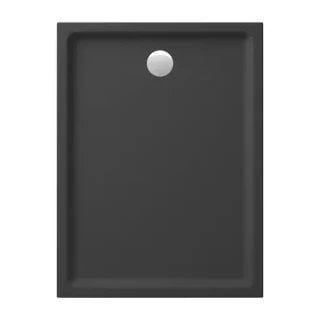 BRODZIK PROSTOKĄTNY TAKO 120X90X4 CZARNY MAT