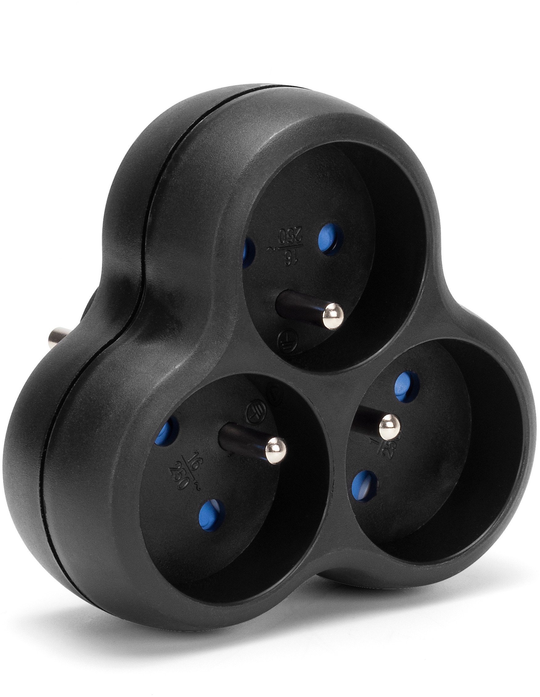 Rozgałęźnik sieciowy MONTIS MT151-BK potrójny czarny