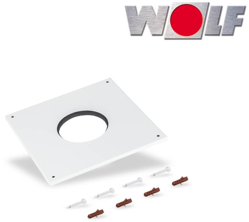 ROZETA KOLOR BIAŁY, DO OSŁONY PRZEJŚCIA PRZEZ MUR DLA PRZEWODU SPALINOWEGO DN80