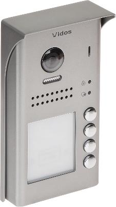 VIDOS Stacja bramowa czterorodzinna Vidos Duo S1104A
