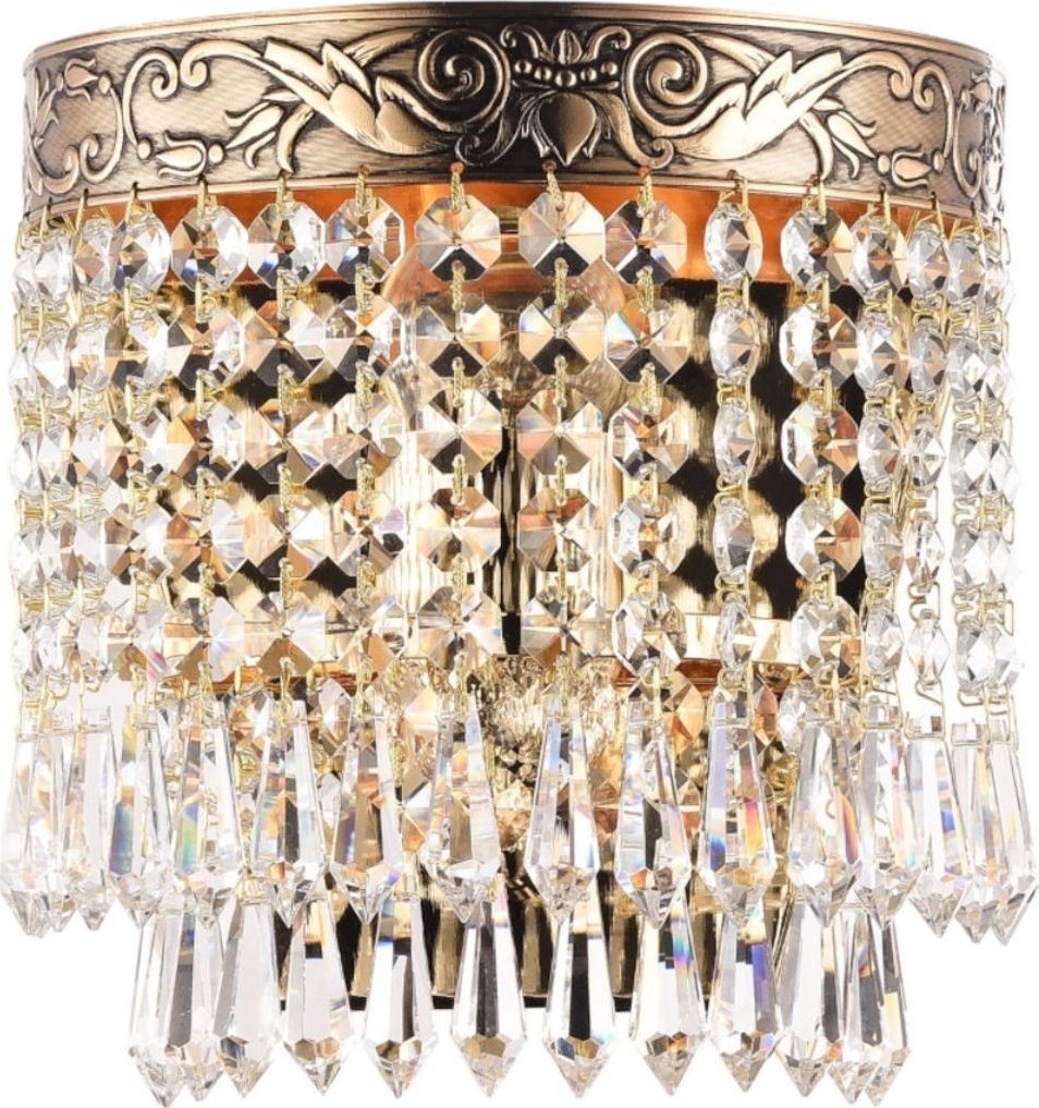 Kinkiet Maytoni Lampa ścienna kryształowa Palace DIA890-WL-01-G crystal mosiądz