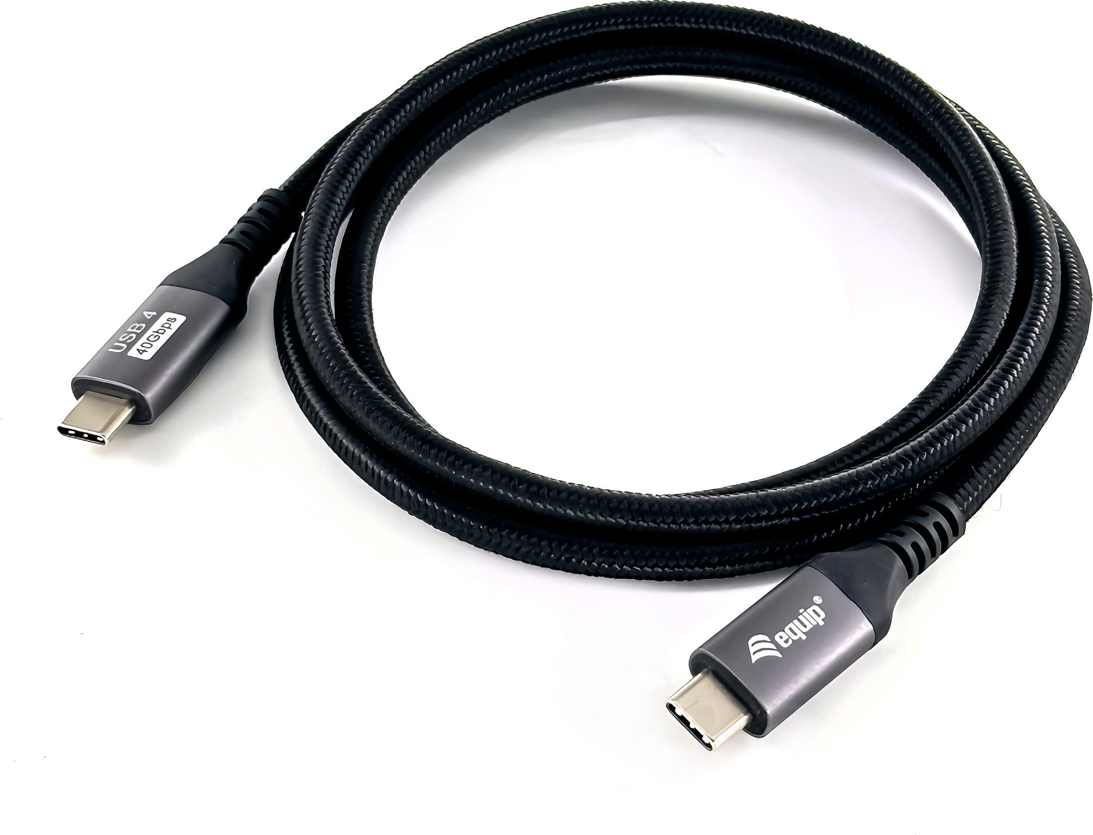 Kabel USB Equip USB-C - USB-C 1.2 m Czarny (128381)