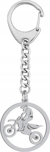 Radziszewska Jewellery Brelok do Kluczy Motocross Motocykl Srebro 925 Prezent GRAWER DEDYKACJA