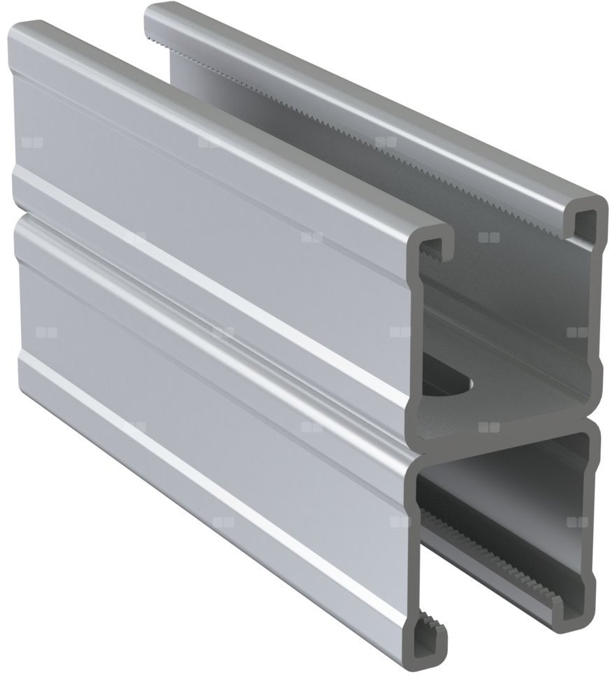 Profil montażowy podwójny typ D-MF2,5 (41x82x2,5 mm) dł. 2000 mm