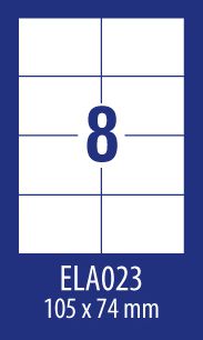 Avery Zweckform ETYK.ZF ECONOMY 105X74MM 023 100ARK ETYKIETA E100 ELA023 - ELA023