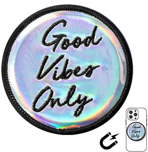 LAUT MAGMOJI BADGE Good Vibes Only compatible with MagSafe