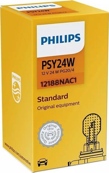 Philips ŻARÓWKA PSY24W 12V/24W PG20/4 (POMARAŃCZOWA) 1SZT