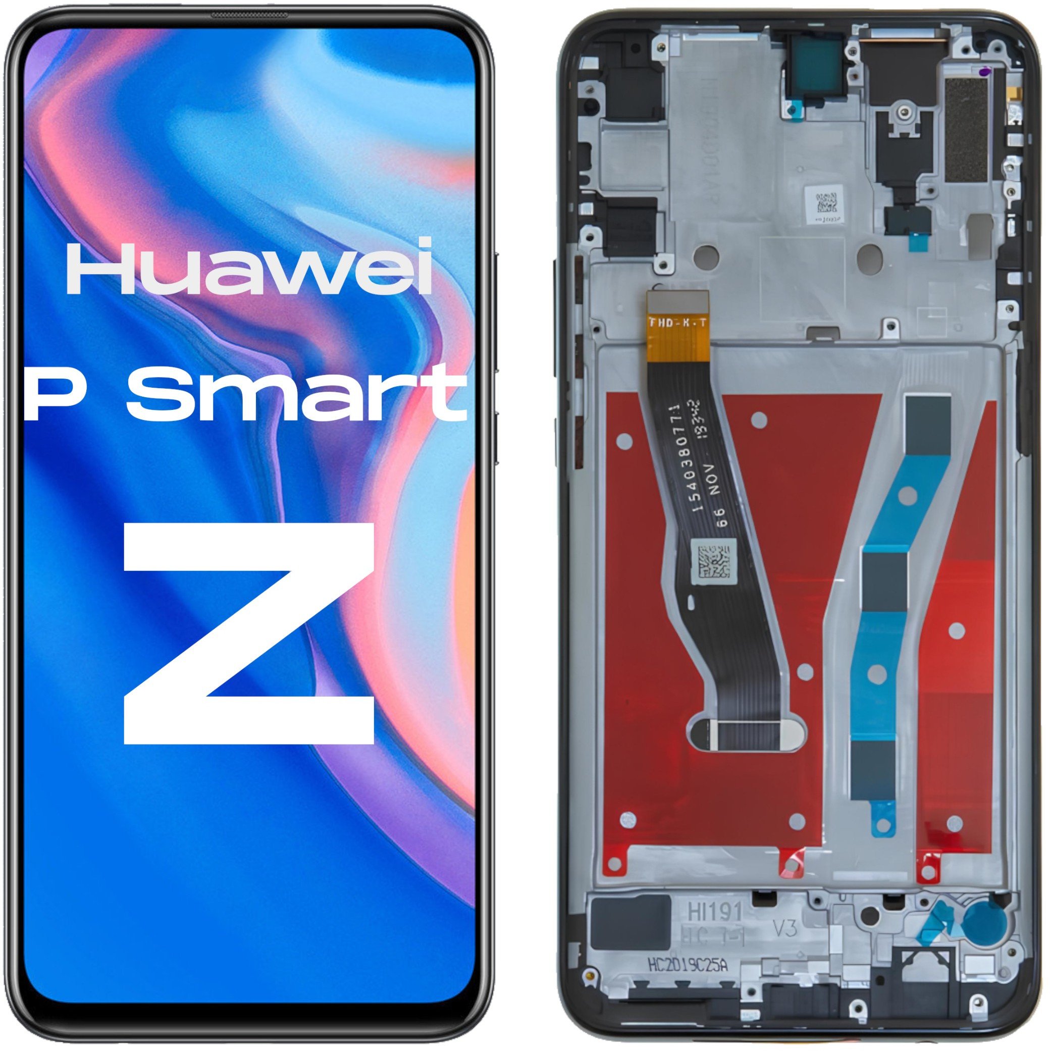 Wyświetlacz do Huawei P Smart Z LCD STK-LX1 Ekran Czarny Ramka