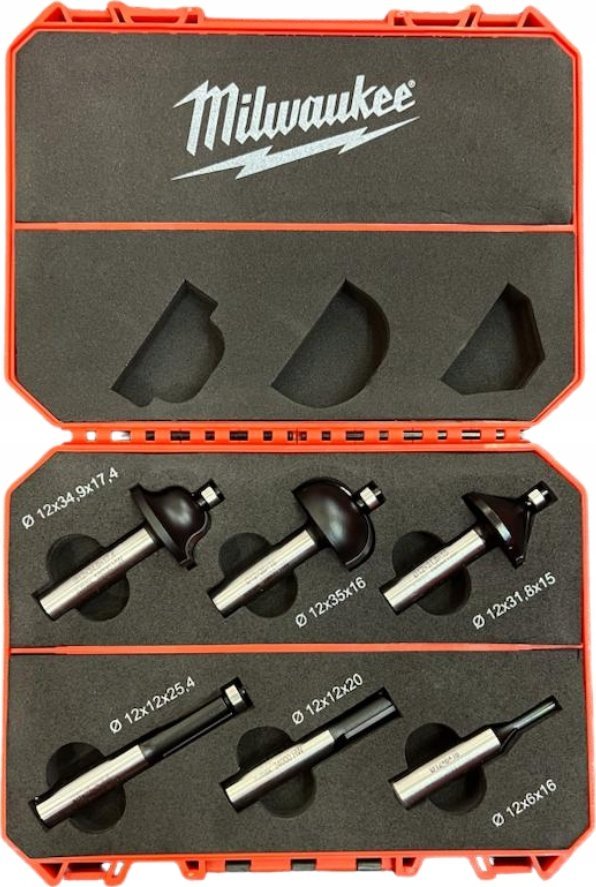 Milwaukee MILWAUKEE FREZY DO DREWNA 12mm 6szt.