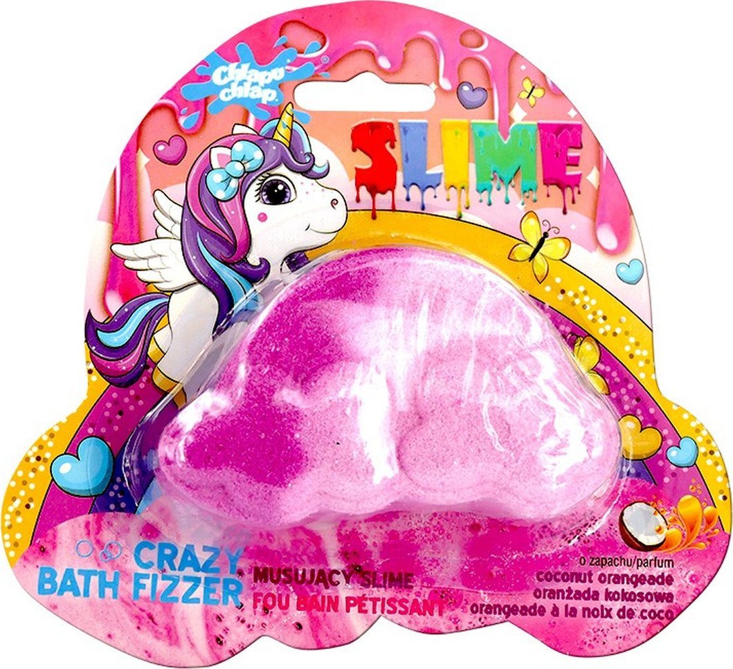 Chlapu Chlap Musujący slime do kąpieli chmurka-zapach oranżady 1szt