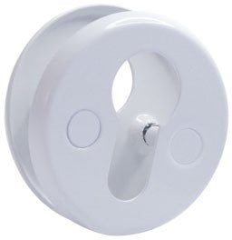 ESCUTCHEON 016PZ STEEL CYLINDER WHITE