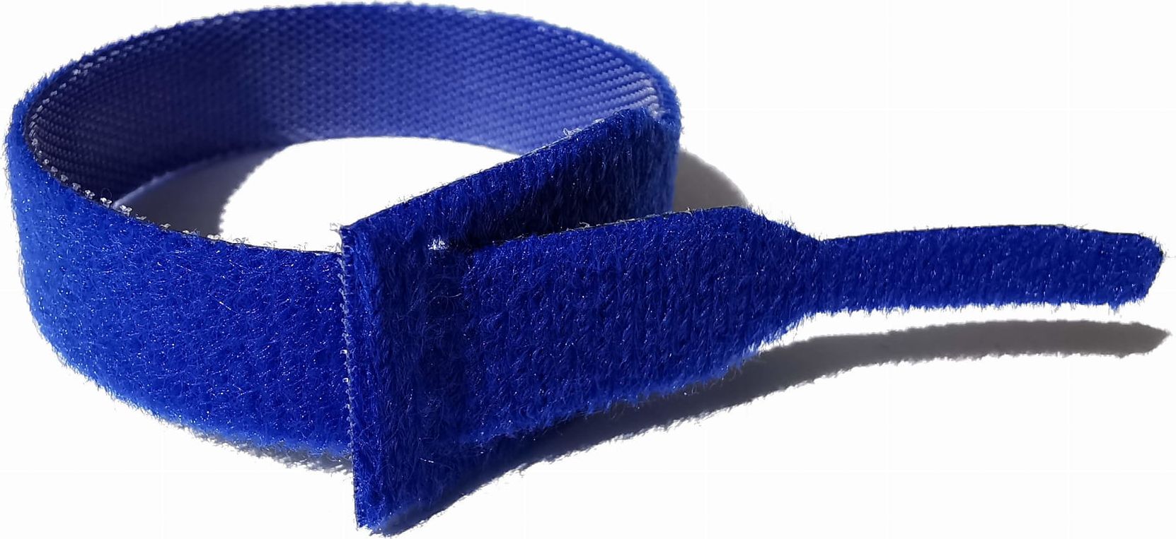 Organizer Wojtap Opaski rzepowe do kabli 20x125 mm - 10 szt Niebieski