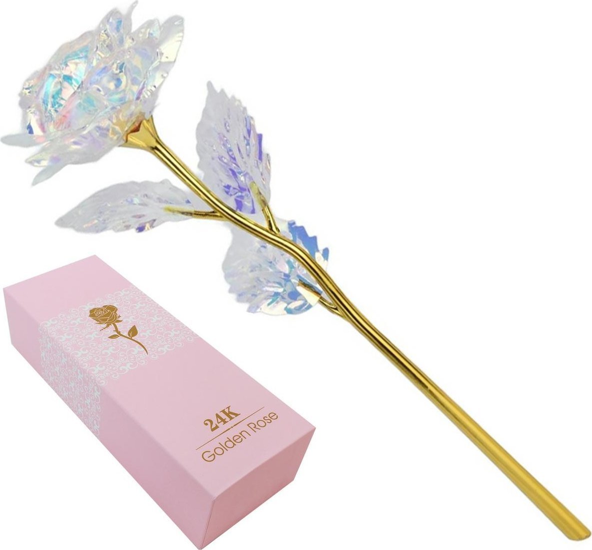 ATL AG774A Złota róża prezent rainbow