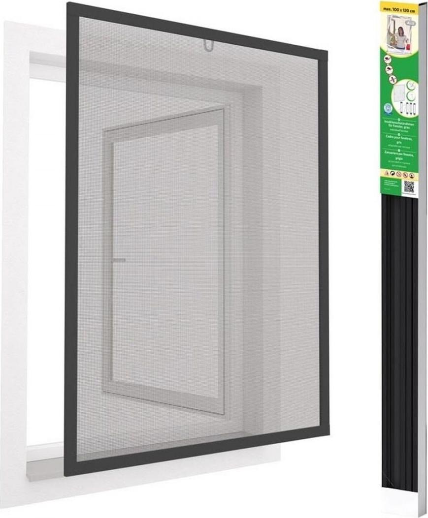EASY LIFE MOSKITIERA OKNO ALU 100X120 ANTRACYT
