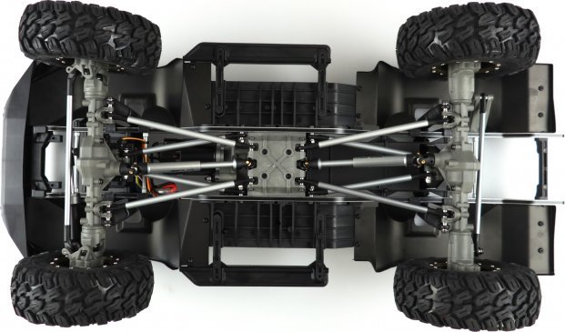 Amewi Model Samochodu Rc Amxrock Rcx8B Scale Crawler Pick Up 1:8 Rtr Blau Szczotkowy 2 4 Ghz