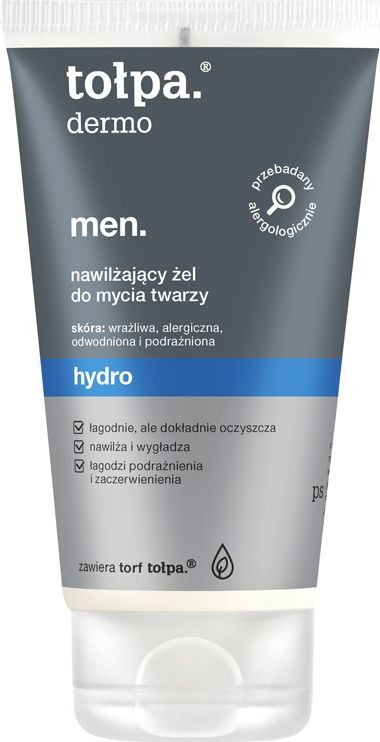 Tołpa Nawilżający żel do mycia twarzy Dermo Men Hydro 150ml